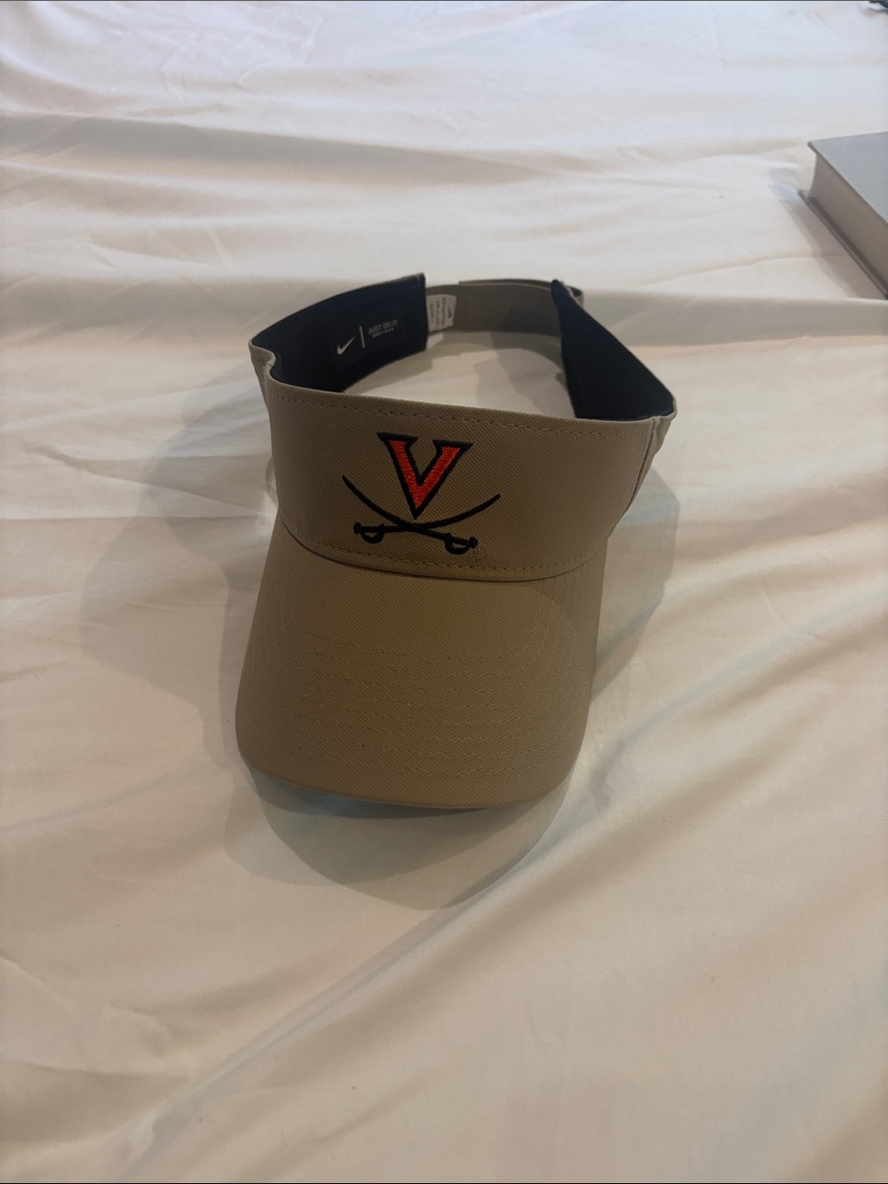 Nike Men’s Khaki Virginia Cavaliers Visor with Orange & Navy Logo